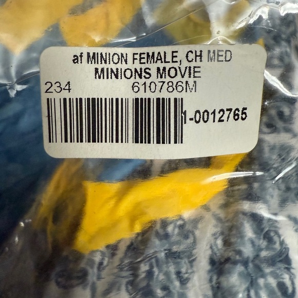 Rubie's Despicable Me Minions Girls sz M Yellow Blue Costume Dress& Goggles NEW - Picture 12 of 16